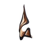 rockible Statue d'art incurvée, figurine d'art, objet de collection, statue moderne, sculpture abstraite pour chambre, table, maison, étagère de, 40 X 17 Cm