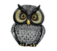 rockible Statue de Hibou, Sculpture Animale, décoration Mignonne et Polyvalente, Collection de Hibou, Ornement, Figurine Animale pour Bureau, Mariage, Gris