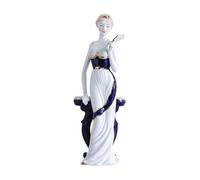 rockible Statuette en céramique représentant une jeune fille, figurine de dame, collection d'art pour entrée, table, ornement pour cheminée, chambre, Style A