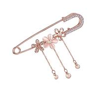 rockible Strass Métal Broche Grande Épingle de Sûreté Or