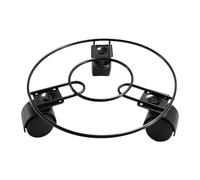 rockible Support de Support de Plante Roulante en Pot avec 3 roulettes en Fer Métallique pour Arrière-Cour Ou Balcon, Plateau de Soucoupe pour Jardinière à roulettes, Support de Pot de Fleur, 20CM