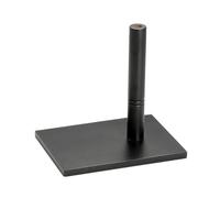 rockible Support D'exposition Base Rectangulaire Stable Présentoir Marchandise en Bois Hauteur Réduite Porte-Accessoires Btique pr Comptoir, Étagère, Noir