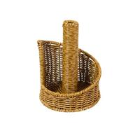 rockible Support Rouleau Ajouré Style Panier Distributeur Papier en Rotin Structure Ajourée Accessoire Domestique pour Bureau