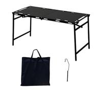 rockible Table de Camping Pliante, Table de Pique-Nique avec Support de Lanterne, de Camping d'extérieur pour Festival, fête, dîner, pêche, 104cmx44cmx45cm