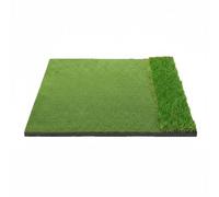 rockible Tapis d'Entraînement Golf Tapis Frappe Practice Mat de Golf avec Gazon Synthétique Réaliste et Fond EVA Stable pour du Contrôle de la Tête de Club, 120 150cm, Herbe Longue Verte