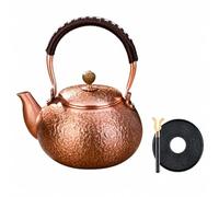 rockible Théière Théière Chinoise Filtre Interne D'ipiration En Cuivre Ciselé pr Infusion Quotidienne, Fourchette