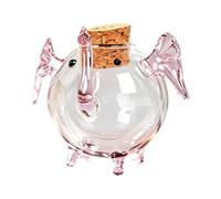 rockible Tirelire en Verre Transparent en Forme d'éléphant, idéale pour décorer Une Table ou Un Bar, pour Les Enfants et Les Adultes, Rose