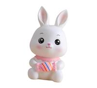 rockible Tirelire lapin Sculpture mignon incassable décoration de Table Statue animale pot d'économie d'argent lapin pot d'économie pour chambre, styler un