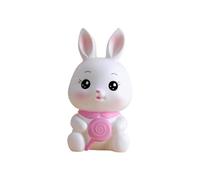 rockible Tirelire lapin Sculpture mignon incassable décoration de Table Statue animale pot d'économie d'argent lapin pot d'économie pour chambre, b