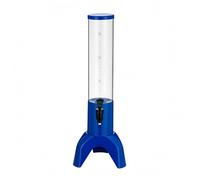 rockible Tour à Bière Transparent Tour Distributrice Boisson Plastique PC Distributeur Boissons à Robinet, Bleu, Bleu, 1.5L Sans Glaçon