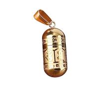 rockible Urne Pendentif breloque Bouteille de Parfum Petit Cylindre Support d'urne de crémation pour la Fabrication de Bijoux, Or