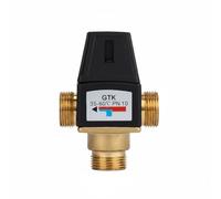 rockible Vanne de Mélange Thermostatique Robinet Mélangeur Régulateur de Température Mitigeur Élément de Plomberie Laiton et Plastique eau Mixte Constante, DN20-3/4, Filetage Extérieur