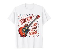 Rockin' 50 Days of School Guitare Musique Fun T-Shirt
