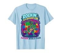 Rockin' Autism Rockin' to Different Rock Tune Dad T-Shirt