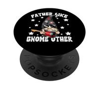 Rockin Dad for Bass Guitar Player Funny Fathers Day GNOME PopSockets PopGrip Adhésif