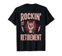 Rockin Into My Retirement | Retraité Metal Head Papa Concert T-Shirt
