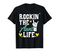 Rockin' The Aunt Life Meilleure Tante de Tous Les Temps T-Shirt Graphique avec Valeur