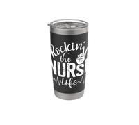 Rockin' the Nurse Life Gobelet isotherme en acier inoxydable double paroi