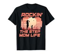 Rockin' the step mom life fête des mères famille amour femme T-Shirt