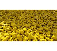 RockinColour Pierres décoratives de Jardin Jaune Doux, idéales pour Les éléments décoratifs, résistantes aux UV et aux intempéries, revêtement de Couleur sûr. 20mm. 14 kg-15 kg