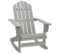 vidaXL Chaise à bascule de jardin en bois Gris 72 x 92 x 104 cm
