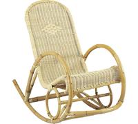 Rocking-chair en rotin naturel