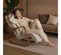 Rocking chair massant beige youki