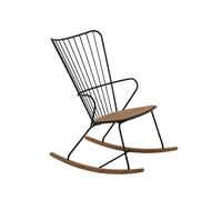 Rocking chair Paon Houe noir, Designer Henrik Pedersen, 59x95x77 cm