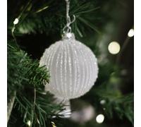 ROCKING GIFTS Boule décorative de Noël en verre 8 cm Boule Verre Décoration