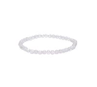 ROCKING GIFTS Bracelet en pierre de lune 4 mm, bracelets en boule d'énergie naturelle, perles rondes, capacité apaisante, équilibre émotionnel, élégance subtile pour femme et homme, bracelets en