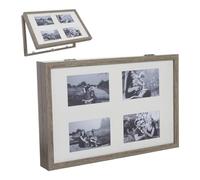 ROCKING GIFTS Couvercle compteur tableau lumières bois multi photos marron 48 cm