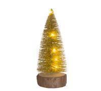 ROCKING GIFTS Figurine arbre décoratif 20 cm bois éclairage LED cadeau Noël maison