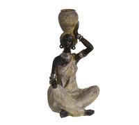 ROCKING GIFTS Figurine décorative africaine 24 cm Résine Artisanale Ornement ethnique Tribal Afrique