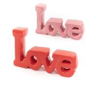 ROCKING GIFTS Figurine Lettres Love x2 Modèles Décoration Chambre Bois 17 x 10 cm