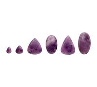 ROCKING GIFTS Lépidolite cabochon en Pierre Naturelle de 1 à 6 cm pour la méditation, la libération émotionnelle et l'harmonisation des Chakras (Inde)