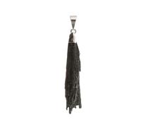 ROCKING GIFTS Pendentif en plaqué Argent avec Cyanite Noire