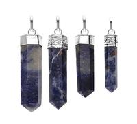 ROCKING GIFTS Pendentif Pointe de Sodalite en plaqué argent