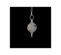 ROCKING GIFTS Pendulo Mermet avec salle de bain argentée luna et minéraux chakras, divination pendules, radiusie, beauté énergétique, méditation, amulets spirituels