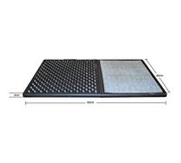 ROCKING GIFTS Tapis désinfectant pour chaussures, fabriqué en PVA (matière plastique), PP (polypropylène) et microfibre 86 cm