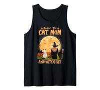 Rocking The Cat Mom and Witch Life Siamese Cat Halloween Débardeur