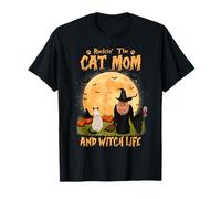 Rocking The Cat Mom and Witch Life Siamese Cat Halloween T-Shirt