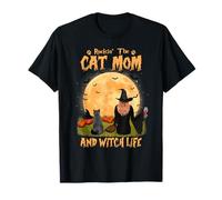 Rocking The Cat Mom Witch Life British Shorthair Halloween T-Shirt