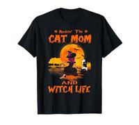 Rocking The Cat Mom Witch Life British Shorthair Halloween T-Shirt