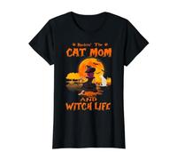 Rocking The Cat Mom Witch Life Sphynx Cat Halloween T-Shirt Graphique avec Valeur