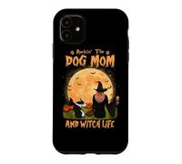 Rocking The Dog Mom and Witch Life Bull Terrier Halloween Coque pour iPhone 11