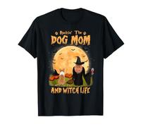 Rocking The Dog Mom and Witch Life Corgi Halloween T-Shirt