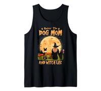 Rocking The Dog Mom et Witch Life Basenji Halloween Débardeur