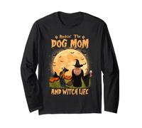 Rocking The Dog Mom Witch Life Belge Malinois Halloween Manche Longue