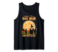 Rocking The Dog Mom Witch Life Scottish Terrier Halloween Débardeur