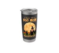 Rocking The Dog Mom Witch Life Scottish Terrier Halloween Gobelet isotherme en acier inoxydable double paroi